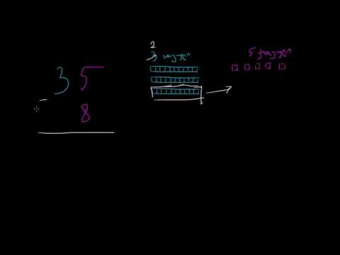 ერთნიშნა რიცხვის გამოკლება დაჯგუფების საშუალებით