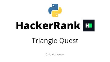 Triangle Quest  || HackerRank Solution