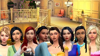 Building a home for Disney Princesses whilst also sl*gging them off!! // The Sims 4 Speed Build