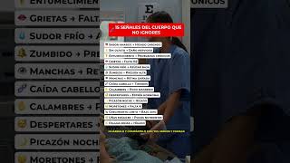 ¡No ignores las señales de tu cuerpo!