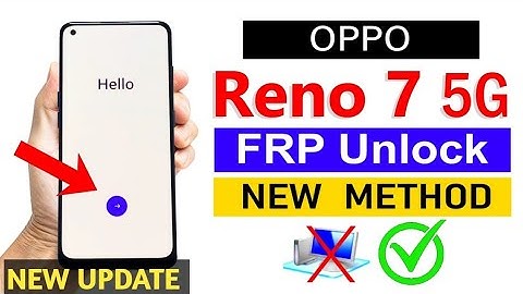 Oppo Reno 7 5G FRP Bypass | Reno 7 Google Account Remove | google account bypass 