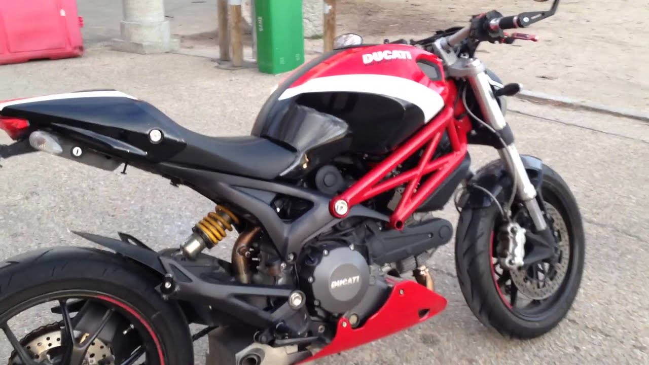 Ducati Monster 796 With Quat D Exhaust Youtube