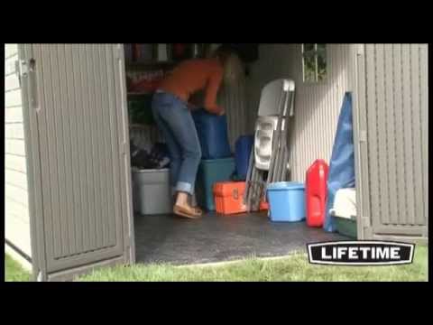 Lifetime 8X10 Outdoor Shed (Model 6405) - YouTube