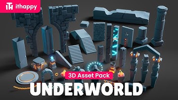 Platformer 8 Underworld - 3D Low Poly Modular Pack | #ithappy