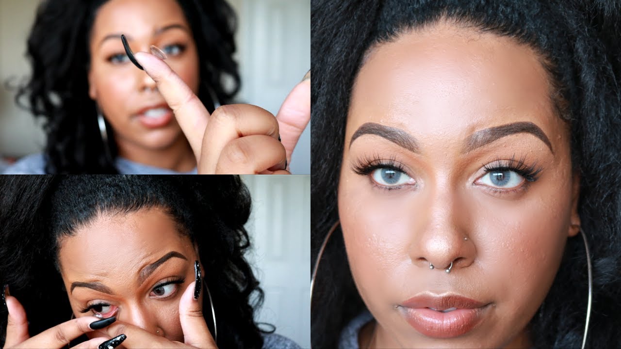 $15 Colored Contacts | Siesta Crystal Edition | Try On | + How To Put On Contacts w/ Long Nails!