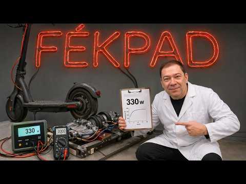 Mini DIY Dyno (fékpad): Roller Teljesítménymérés 4 Hoverboard Motorral