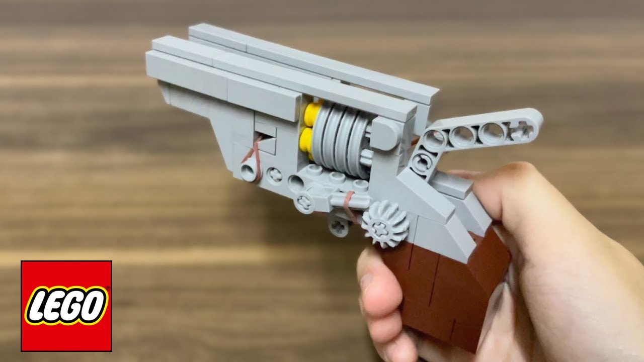 How to Build a LEGO Revolver Gun - Semi-Auto 