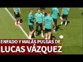 A Lucas Vázquez se le fue la mano: enfado y pelotazo de rabia a Kroos | Diario AS