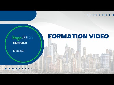 Sage 50c Cloud Ciel Facturation Essential 2019 Ergonomie Et Navigation Youtube
