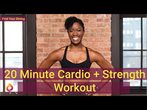 20 Minute Cardio + Strength Workout | Dumbbell Workout  | Amanda Mirach