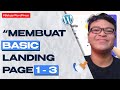 TUTORIAL DALAM PENGATURAN TEMA SEBELUM MEMBUAT LANDING PAGE DI WORDPRESS WEBSITE.