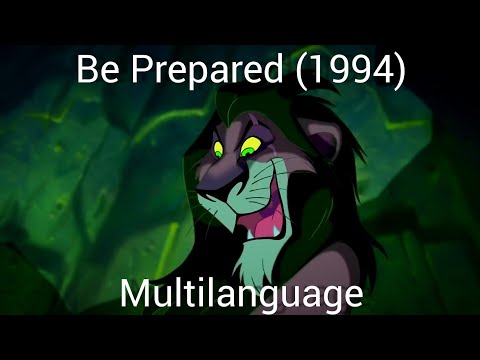 The Lion King | Be Prepared (1994) - One Line Multilanguage (53 Languages)