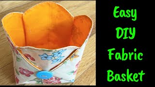 How To Make Fabric Storage Box/Fabric Basket Sewing Tutorial/DIY Fabric Storage Basket, Fabric Box 2