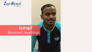 Advanced JavaScript Training in Bangalore Student Review Video 2 | ZenRays