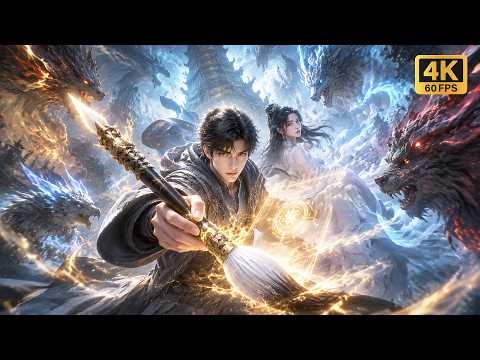 🔥【FULL】漫画家寻亲误入神秘古塔，意外得到上古神笔，能够绘出异兽收纳妖力，集结各方力量布阵御敌，以凡人笔墨抗衡远古凶神！#ai #animation