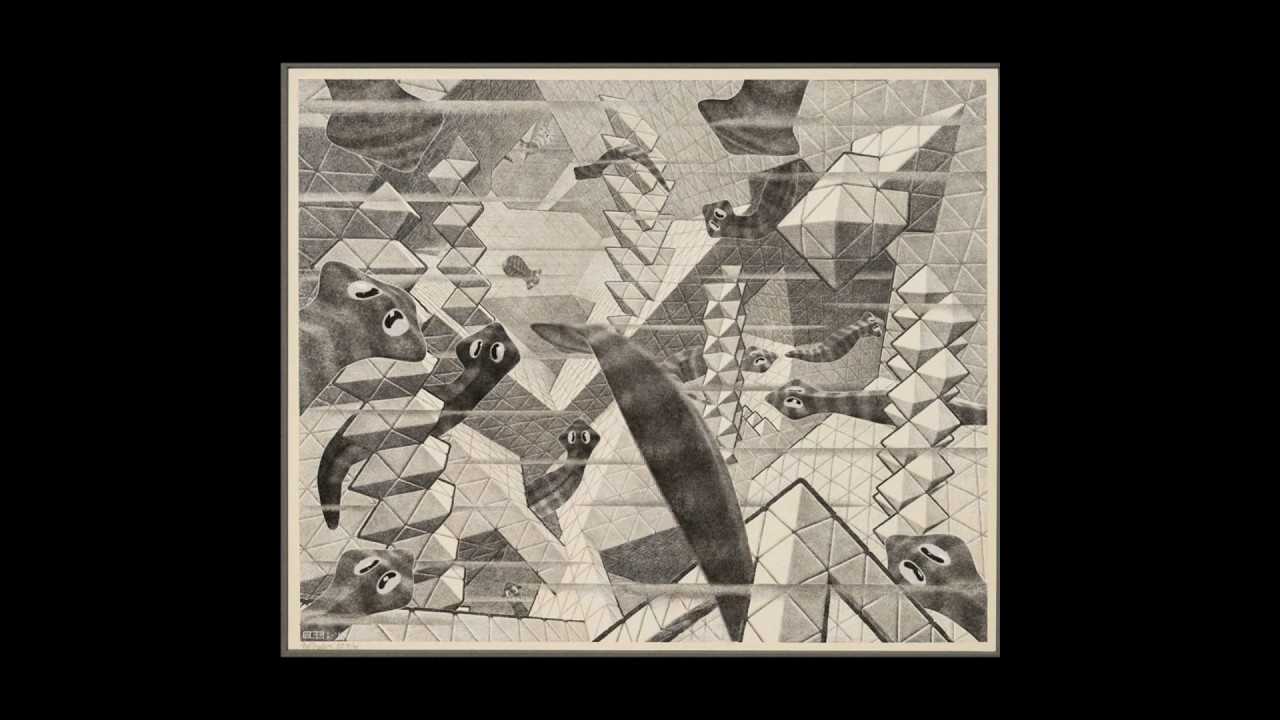M.C. Escher's Flatworms in 3D