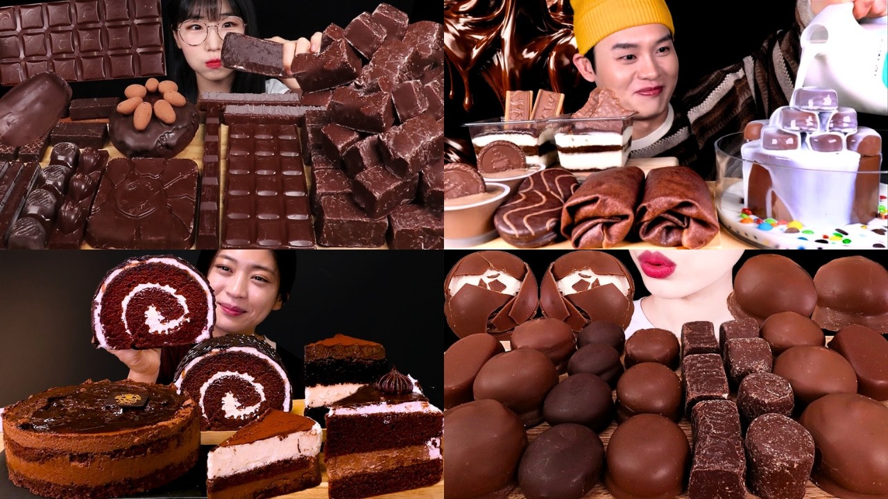 🍫 ASMR DESSERT MUKBANG 🤤 Chocolate Cake, Ice Cream, Donuts, Cookies & Sweet Treats Compilation 🍦✨
