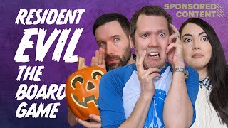 Resident Evil: The Board Game! Mini Chris and Jill Escape the Spencer Mansion 🎃 (Sponsored Content)