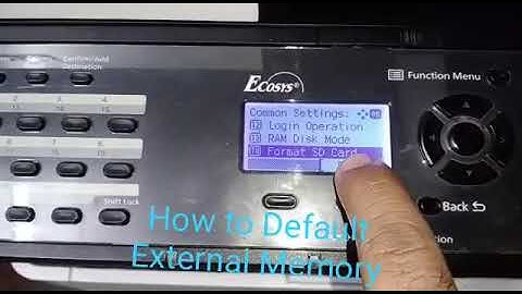 Kyocera M2040dn machine External Memory