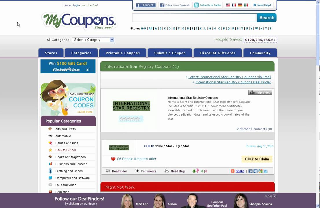 international star registry coupon code
