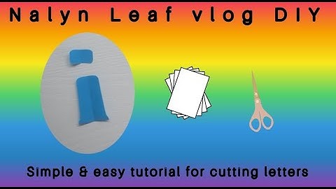 How to cut small letter "i" #diy #diyideas #shorttutorials #cuttingskills #cuttingletters