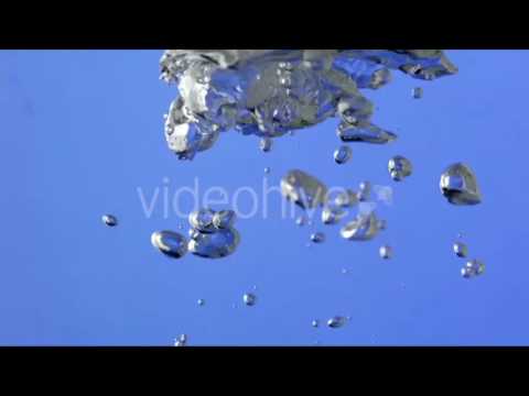 Bubbles Ascending In The Blue Water 2 - Stock Footage | VideoHive 12326783