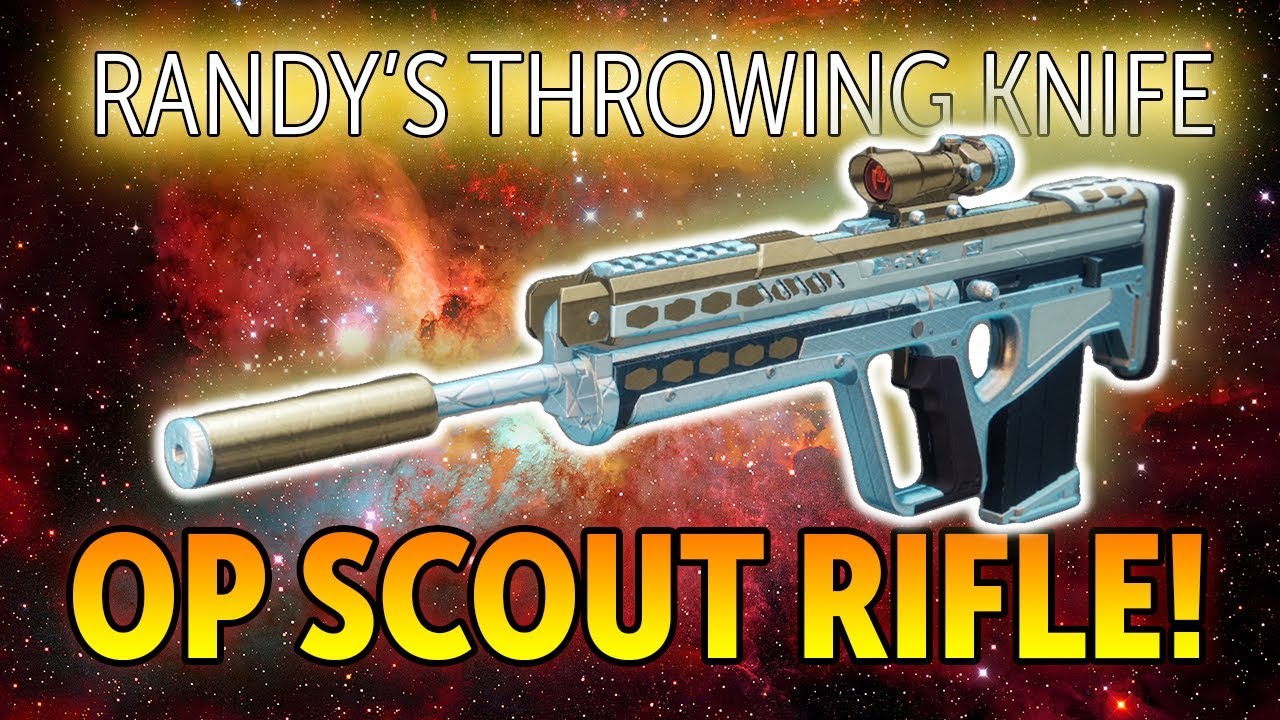 Randy's Throwing Knife Review Destiny 2 Shadowkeep Legendary Scout Rifle YouTube