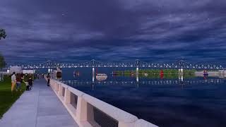 Murray Baker Bridge Exterior Lighting Concept