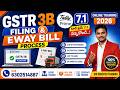 Learn GSTR-3B Filing & E-Way Bill in Tally Prime 7.1 Telugu 🔥 Live Demo 2026