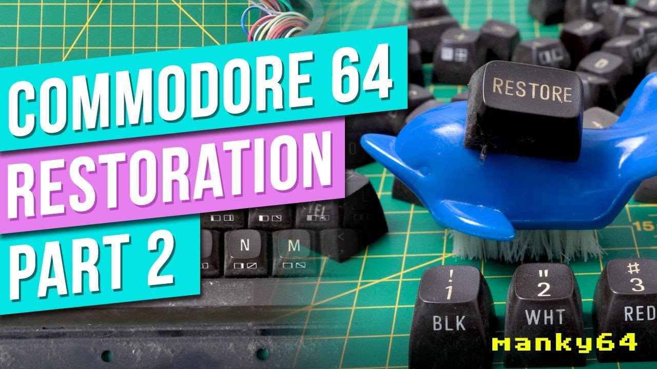 MANKY64 - Commodore 64 Restoration Project Pt2  - Trash To Treasure - Keyboard Not Working Repair