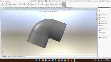 #Solidworks Swept Bose / Base Command for making Bend Pipe in Solidworks ELBOW PIPE #productdesign