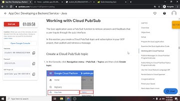 Qwiklabs - App Dev: Developing a Backend Service - Java