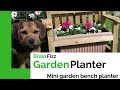 DIY Make a simple planter box that looks like a mini garden bench | Brainfizz DIY Make a simple planter box that looks like a mini garden bench | Brainfizz