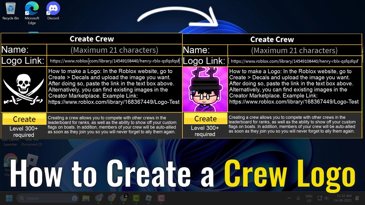 How to Create a Crew Logo in Blox Fruits (Get Decal Link) 2023 