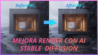 Mejora tus renders con AI  SD y ControlNet como alternativa a Magnific AI