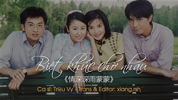 [OST Tân Dòng Sông Ly Biệt] Biệt khúc chờ nhau《情深深雨蒙蒙》- Triệu Vy 赵薇 | Vietsub/Pinyin《情深深雨蒙OST》