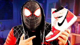 ASMR Miles Morales Unboxes Across The Spider-Verse Jordan 1's