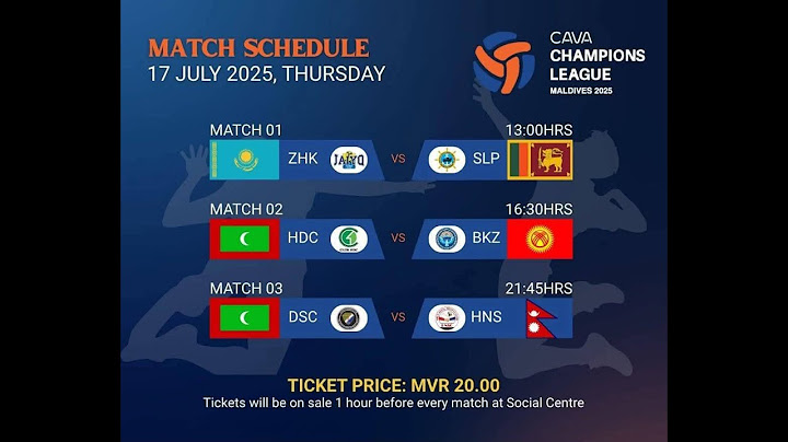 Help Nepal Sports Club(NEP) - Dhivehi Sifainge Club(MDV). CAVA Champions League 2025 Malé, Maldives
