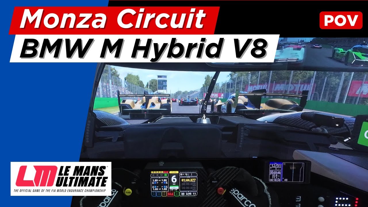 [Le Mans Ultimate] POV Sim Racing | Monza Circuit | BMW M Hybrid V8 ...