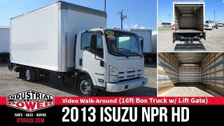 Career Overview Isuzu NPR HD - Pre-owned 2013 16ft Box Truck with Lift Gate