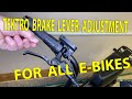 🛑How to Adjust Tektro Brakes REACH Adjustment on all E-Bikes even Juiced Bikes💩JUNK Scorpion BIKES 🤣