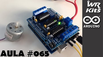 CONTROLE DE MOTOR DC COM SHIELD | Curso de Arduino #065