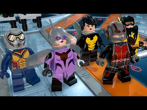 AntMan and The Wasp Quantumania Characters in LEGO Marvel Super Heroes 2 Cutscene