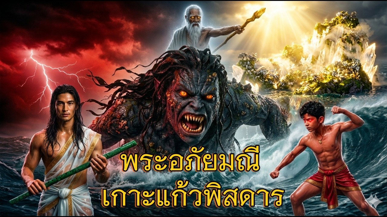 พระอภัยมณี : ฝ่าพายุคลั่ง หนีนางผีเสื้อสมุทรสู่เกาะแก้วพิสดาร | 4K Cinematic Story