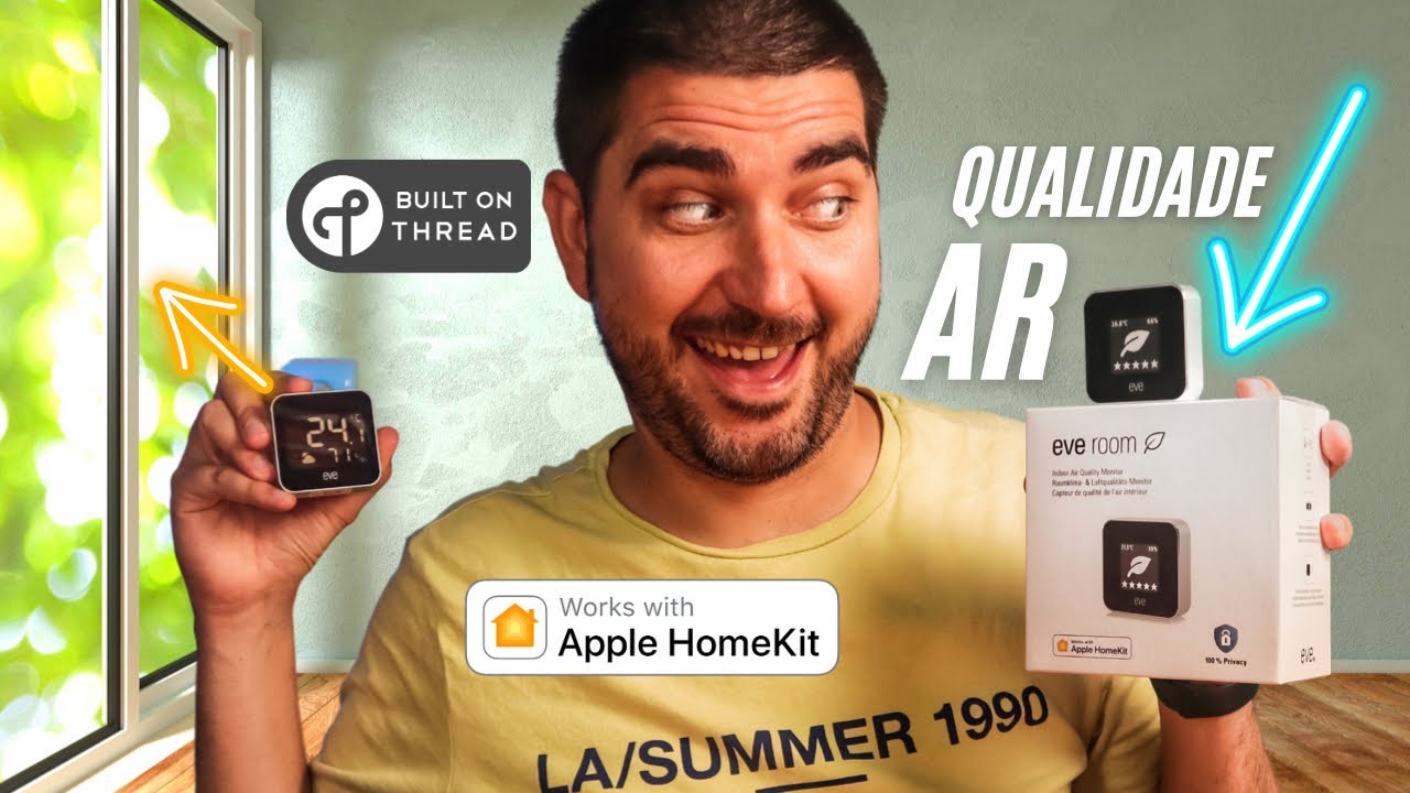 Sensor QUALIDADE do Ar! Eve Room Thread | Apple HomeKit