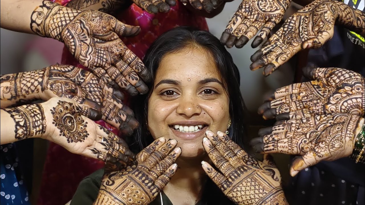 ಚಿಕ್ಕದಾಗಿ ಚೊಕ್ಕದಾಗಿ ನನ್ನ ಮೆಹಂದಿ ಸೆಲೆಬ್ರೇಷನ್.. #mehandi #travel #haldiceremony #marriage #mumbai 