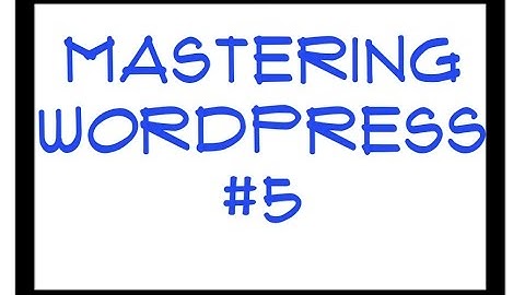 Mastering WordPress - Video 5 -  How to Change Your Login Password Through Wordpress Admin