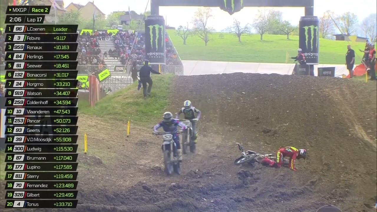 Tough hit for Maxime Renaux in MXGP Race 2 