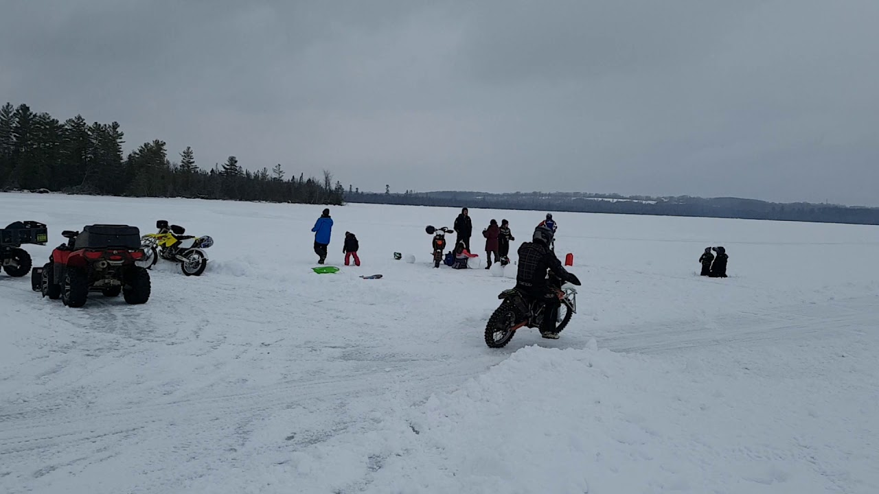 Bass lake snow bikes YouTube