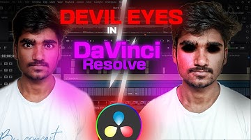 Devil eyes in davinci resolve   #trending #viralvideo #editing #davinciresolve #aftereffects